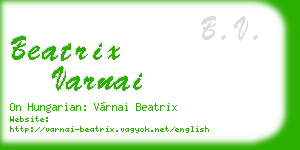 beatrix varnai business card
