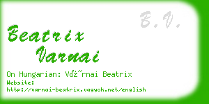 beatrix varnai business card